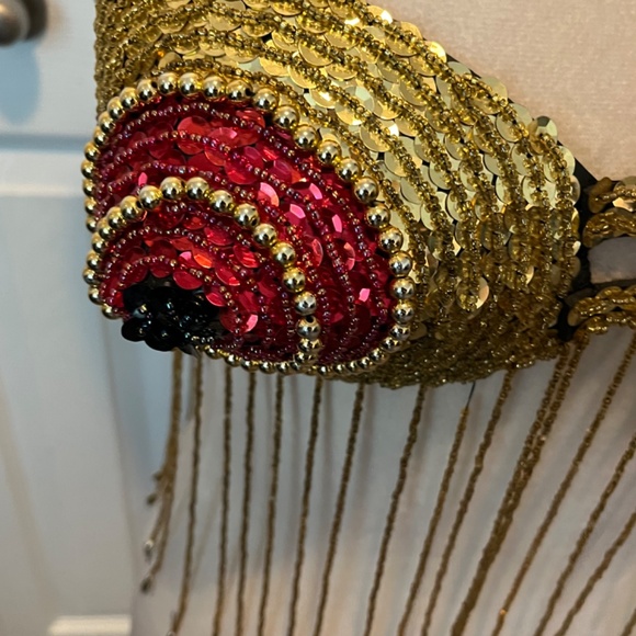 Hand beaded Belly Dancing bra - Picture 12 of 15